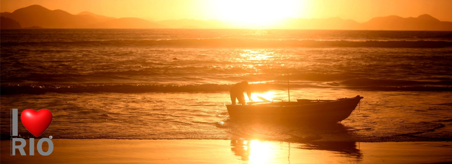  Rio de Janeiro, Brazil - fisherman at sunrise in Copacabana